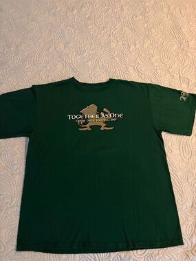 Notre Dame 'Together As One' Green Football T-Shirt